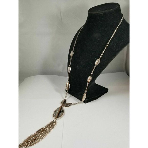 Unbranded Jewelry - Mixed Metal Dangle Fringe Necklace